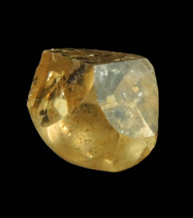 Diamond (1.58 carat brown diamond with dark inclusions) from Oranjemund District, southern coastal Namib Desert, Namibia