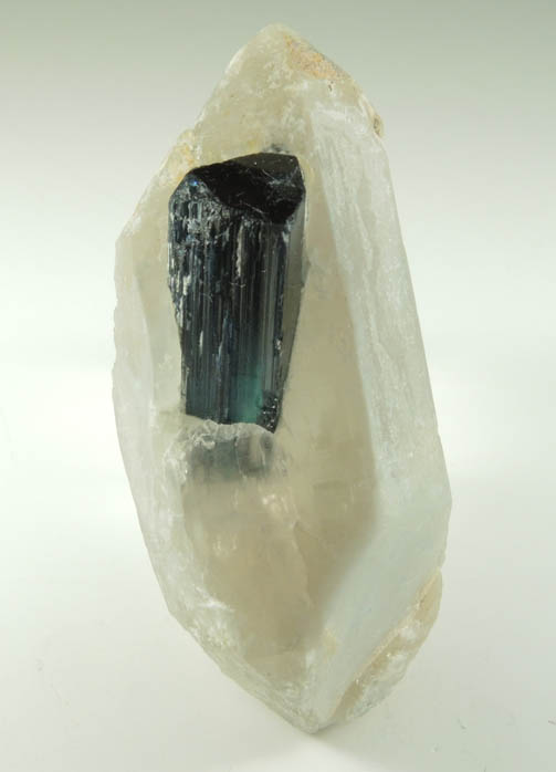 Elbaite var. Indicolite Tourmaline in Quartz from Paprok, Kamdesh District, Nuristan Province, Afghanistan