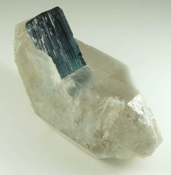 Elbaite var. Indicolite Tourmaline in Quartz from Paprok, Kamdesh District, Nuristan Province, Afghanistan