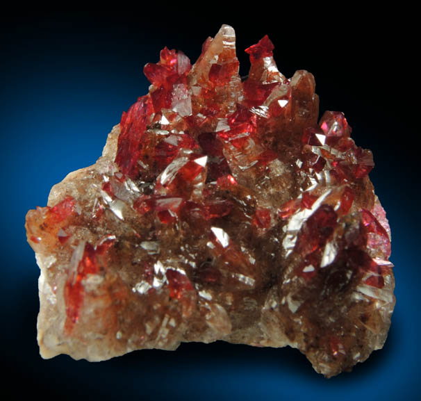 Roselite on Calcite from Bou Azzer District, Anti-Atlas Mountains, Tazenakht, Ouarzazate, Morocco