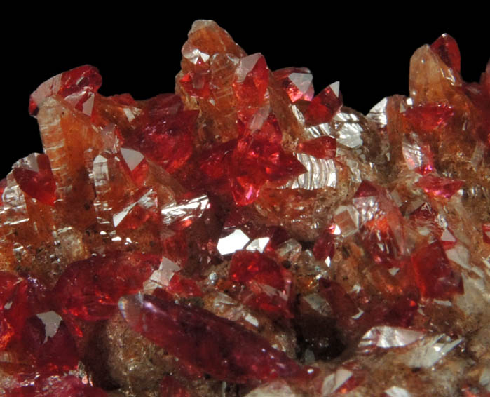 Roselite on Calcite from Bou Azzer District, Anti-Atlas Mountains, Tazenakht, Ouarzazate, Morocco