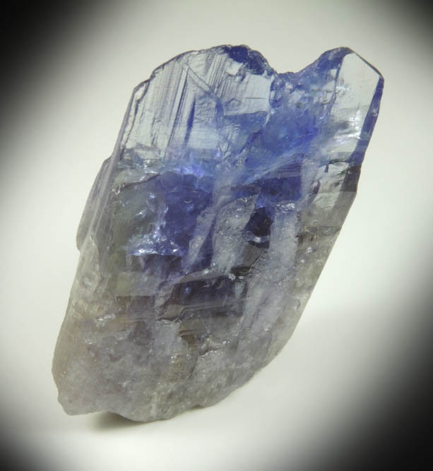 Tanzanite Crystal (blue gem variety of the mineral Zoisite) from Merelani Hills, western slope of Lelatama Mountains, Arusha Region, Tanzania (Type Locality for Tanzanite)