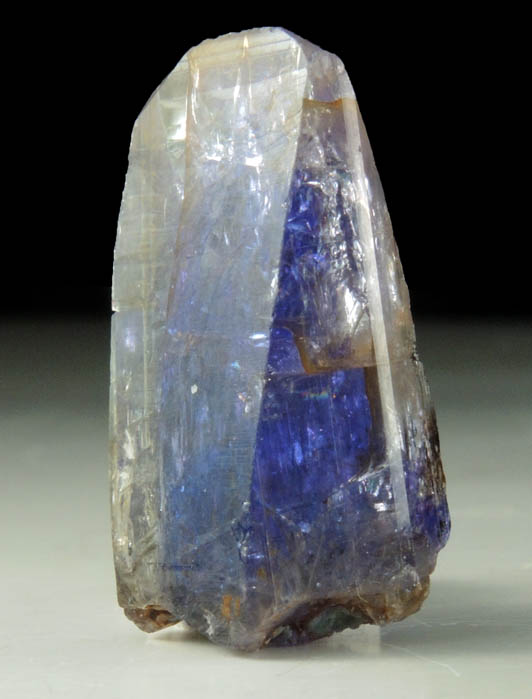 Tanzanite Crystal (blue gem variety of the mineral Zoisite) from Merelani Hills, western slope of Lelatama Mountains, Arusha Region, Tanzania (Type Locality for Tanzanite)