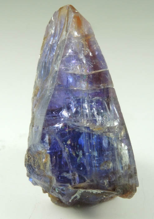 Tanzanite Crystal (blue gem variety of the mineral Zoisite) from Merelani Hills, western slope of Lelatama Mountains, Arusha Region, Tanzania (Type Locality for Tanzanite)