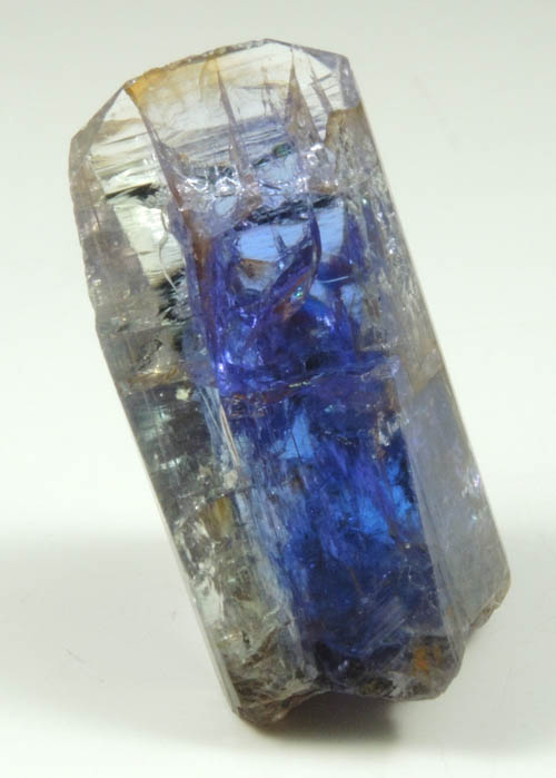 Tanzanite Crystal (blue gem variety of the mineral Zoisite) from Merelani Hills, western slope of Lelatama Mountains, Arusha Region, Tanzania (Type Locality for Tanzanite)