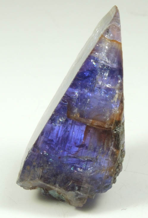 Tanzanite Crystal (blue gem variety of the mineral Zoisite) from Merelani Hills, western slope of Lelatama Mountains, Arusha Region, Tanzania (Type Locality for Tanzanite)