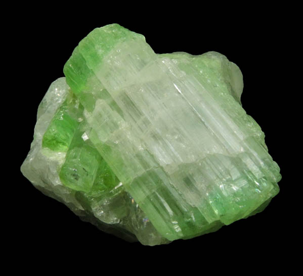 Elbaite (bi-colored) Tourmaline from So Jos da Batalha, Paraba, Brazil