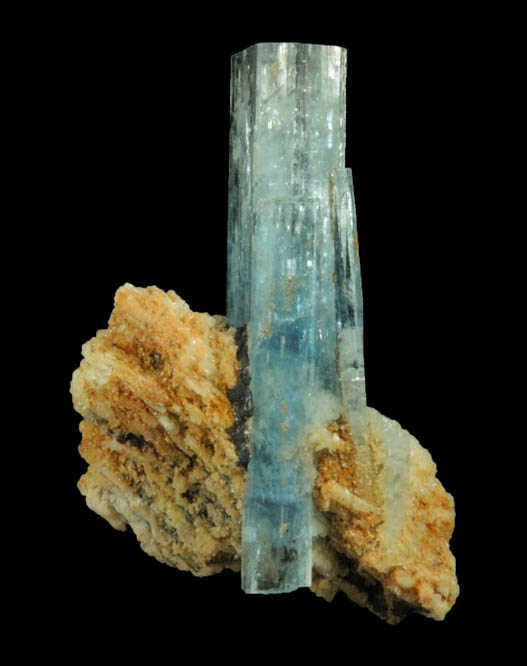 Beryl var. Aquamarine from Erongo Mountains, 20 km north of Usakos, Damaraland, Namibia