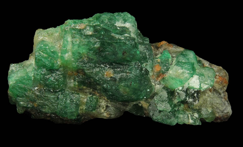 Beryl var. Emerald from Herat-Panjsher Fault, southeastern slope of the Panjshir River, Buzmal-Khenj area, Panjshir Province, Afghanistan