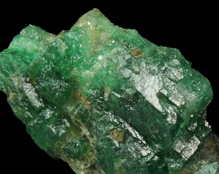 Beryl var. Emerald from Herat-Panjsher Fault, southeastern slope of the Panjshir River, Buzmal-Khenj area, Panjshir Province, Afghanistan