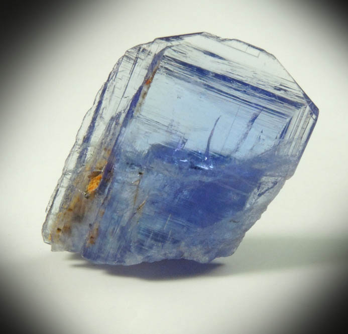 Tanzanite Crystal (blue gem variety of the mineral Zoisite) from Merelani Hills, western slope of Lelatama Mountains, Arusha Region, Tanzania (Type Locality for Tanzanite)