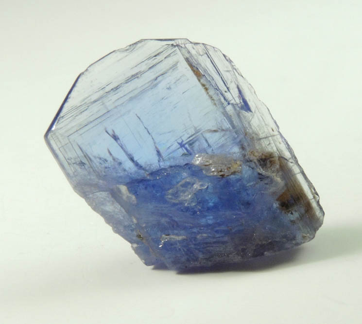 Tanzanite Crystal (blue gem variety of the mineral Zoisite) from Merelani Hills, western slope of Lelatama Mountains, Arusha Region, Tanzania (Type Locality for Tanzanite)