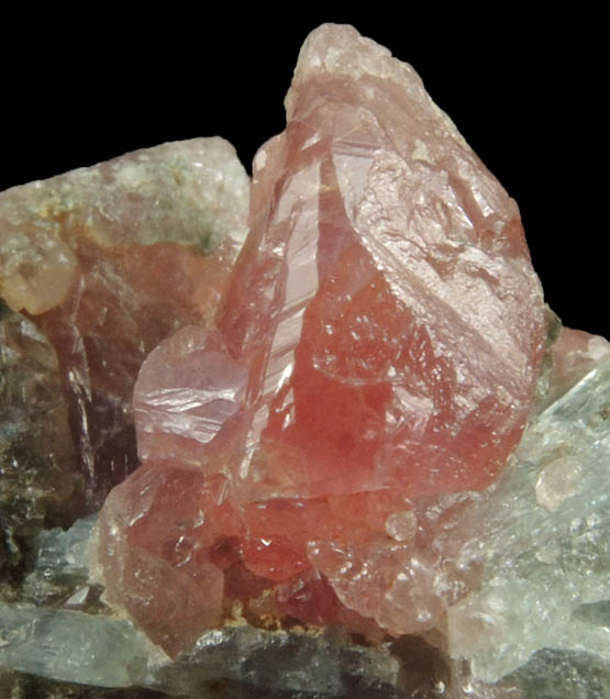 Corundum var. Pink Sapphire on Kyanite from Winza, Mpwapwa District, Dodoma, Tanzania