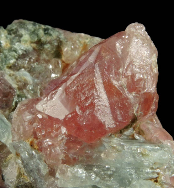 Corundum var. Pink Sapphire on Kyanite from Winza, Mpwapwa District, Dodoma, Tanzania