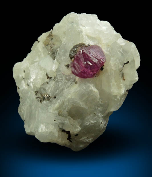 Corundum var. Ruby from Mogok District, 115 km NNE of Mandalay, Mandalay Division, Myanmar (Burma)