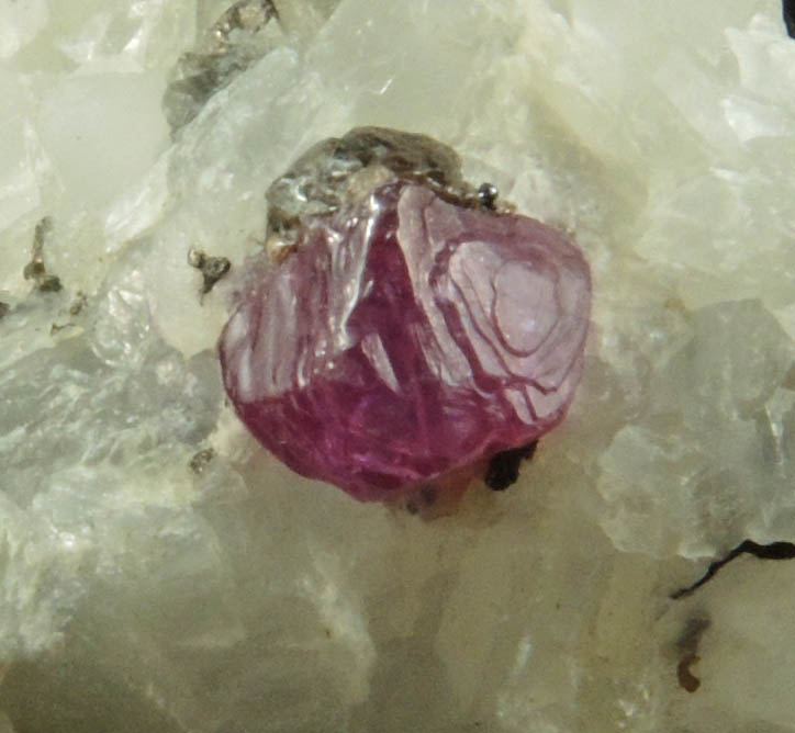 Corundum var. Ruby from Mogok District, 115 km NNE of Mandalay, Mandalay Division, Myanmar (Burma)