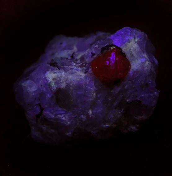 Corundum var. Ruby from Mogok District, 115 km NNE of Mandalay, Mandalay Division, Myanmar (Burma)