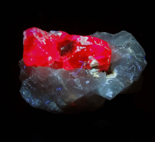 Corundum var. Ruby from Mogok District, 115 km NNE of Mandalay, Mandalay Division, Myanmar (Burma)