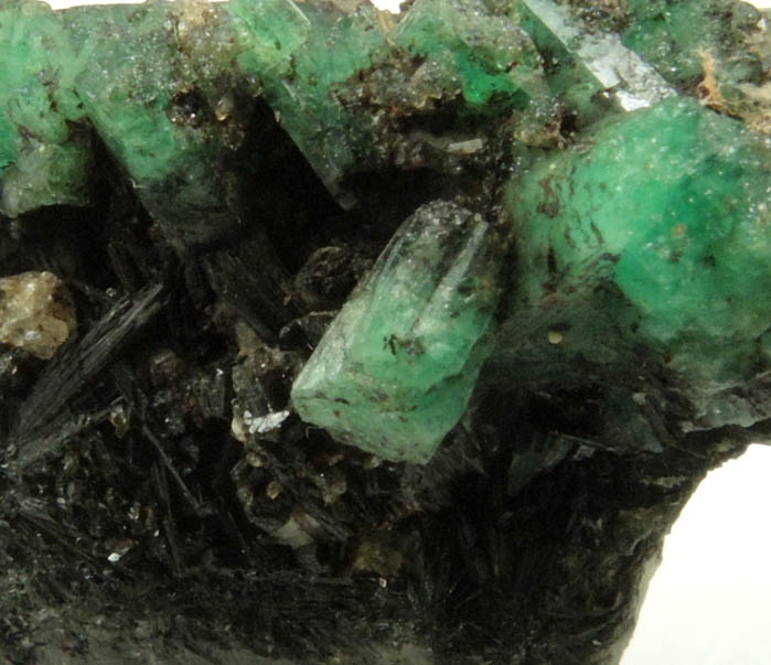 Beryl var. Emerald from Herat-Panjsher Fault, southeastern slope of the Panjshir River, Buzmal-Khenj area, Panjshir Province, Afghanistan