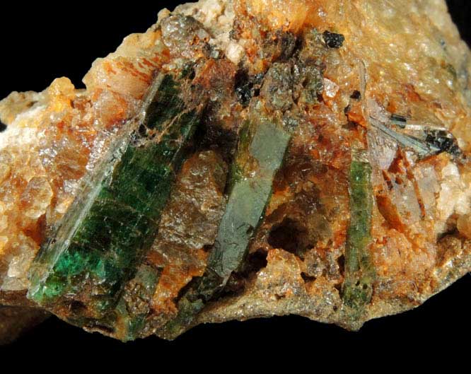 Beryl var. Emerald from Herat-Panjsher Fault, southeastern slope of the Panjshir River, Buzmal-Khenj area, Panjshir Province, Afghanistan