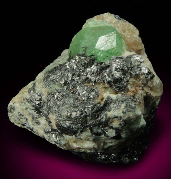 Grossular var. Tsavorite Garnet from Merelani Hills, near Arusha, Tanzania