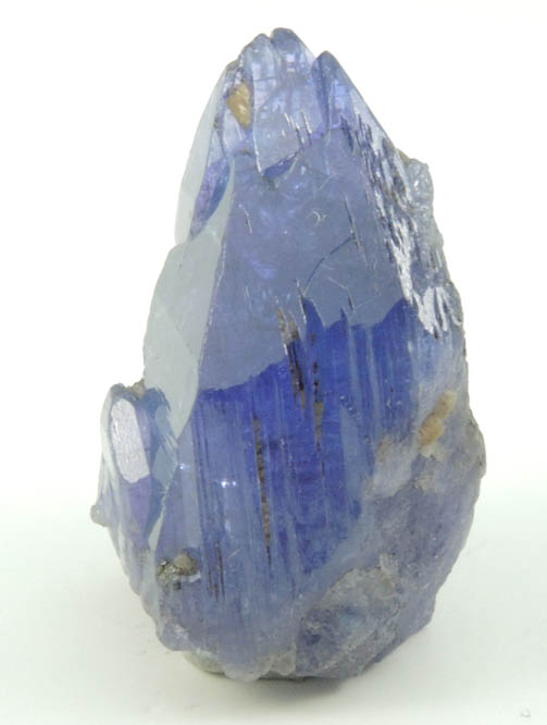 Tanzanite Crystal (blue gem variety of the mineral Zoisite) from Merelani Hills, western slope of Lelatama Mountains, Arusha Region, Tanzania (Type Locality for Tanzanite)