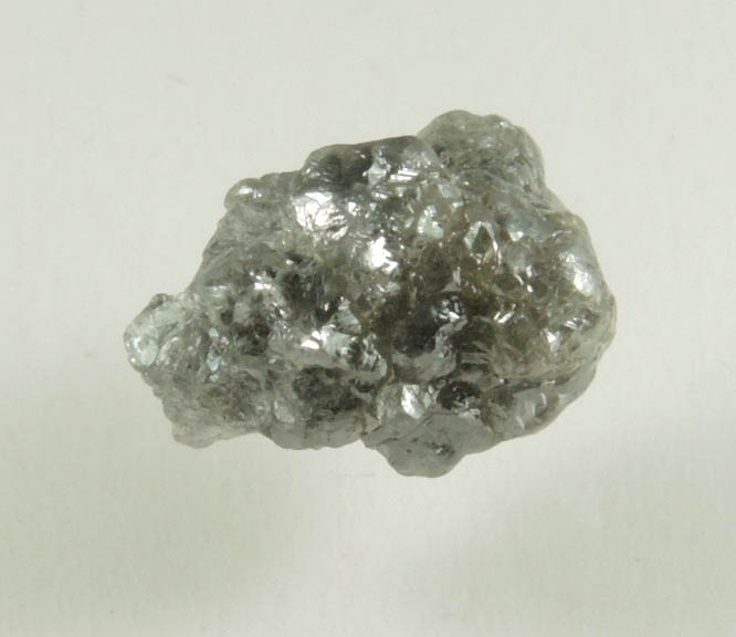 Diamond (2.07 carat gray complex uncut rough diamond cluster) from Mbuji-Mayi, 300 km east of Tshikapa, Democratic Republic of the Congo