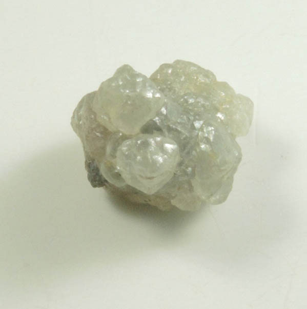 Diamond (1.66 carat gray complex uncut rough diamond cluster) from Mbuji-Mayi, 300 km east of Tshikapa, Democratic Republic of the Congo