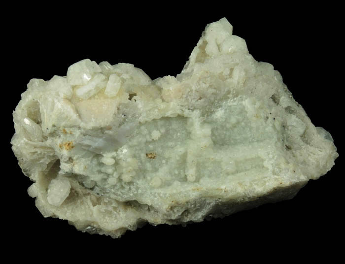Apophyllite with Pyrite over Datolite from Millington Quarry, Bernards Township, Somerset County, New Jersey