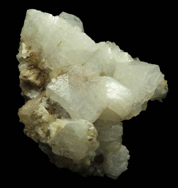 Heulandite over Laumontite from Upper New Street Quarry, Paterson, Passaic County, New Jersey