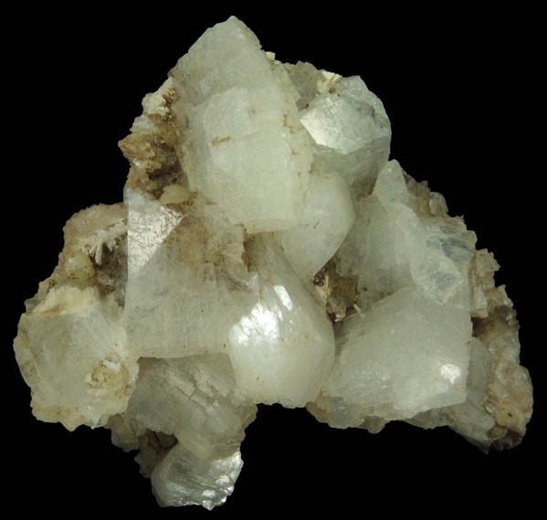 Heulandite over Laumontite from Upper New Street Quarry, Paterson, Passaic County, New Jersey