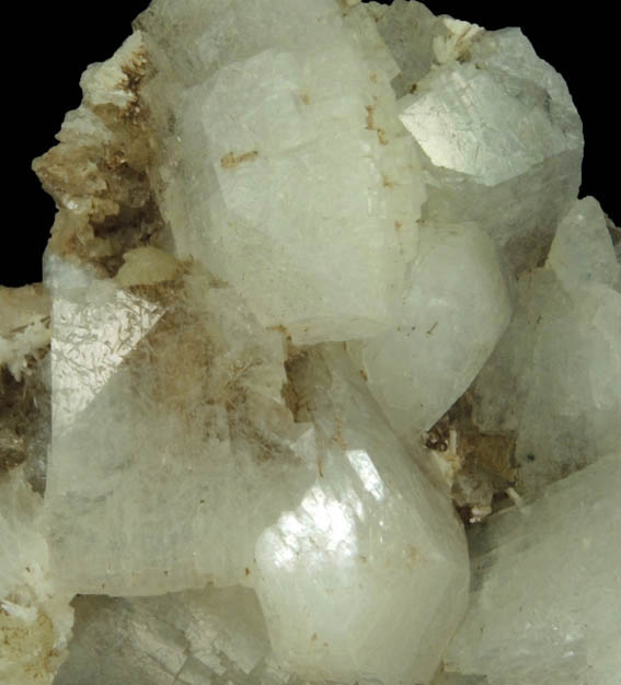 Heulandite over Laumontite from Upper New Street Quarry, Paterson, Passaic County, New Jersey