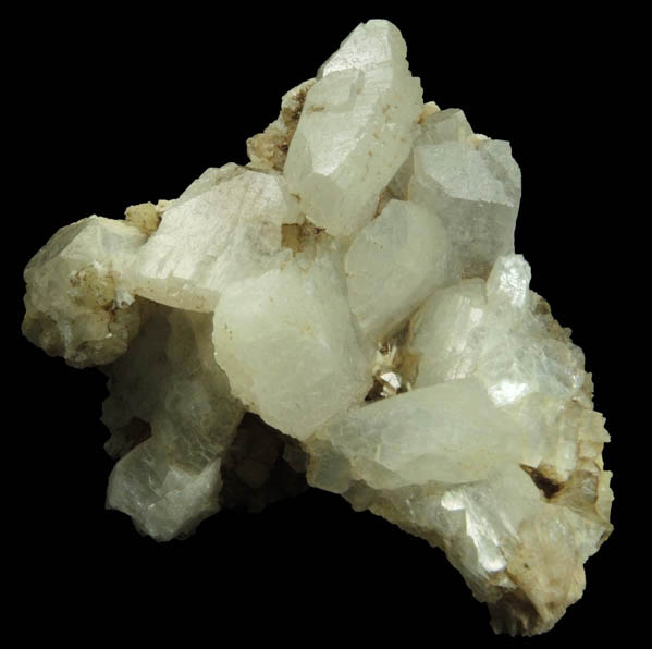 Heulandite over Laumontite from Upper New Street Quarry, Paterson, Passaic County, New Jersey