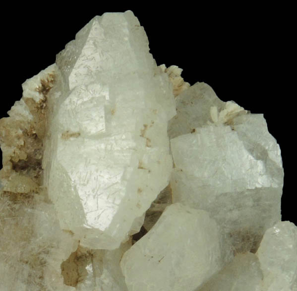 Heulandite over Laumontite from Upper New Street Quarry, Paterson, Passaic County, New Jersey