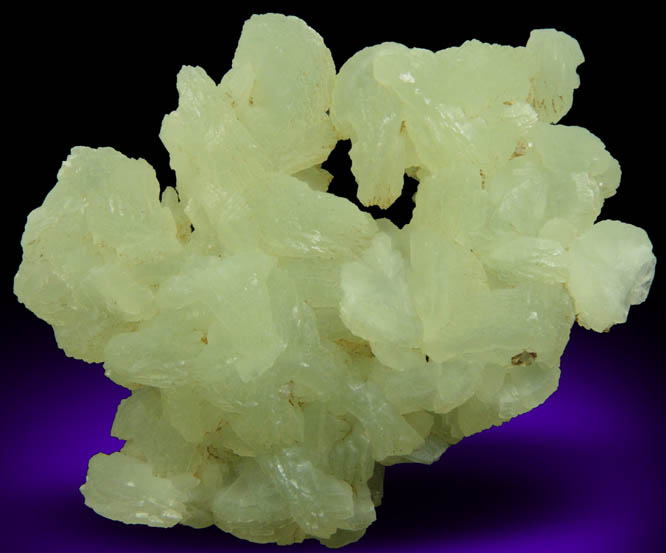 Prehnite with Calcite from Millington Quarry, Bernards Township, Somerset County, New Jersey