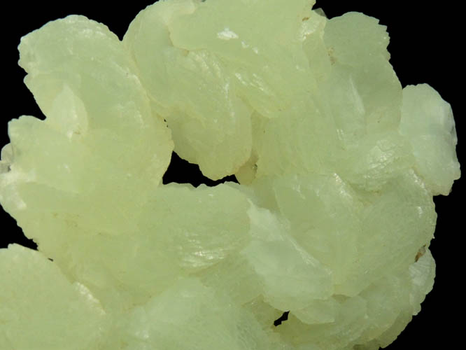 Prehnite with Calcite from Millington Quarry, Bernards Township, Somerset County, New Jersey