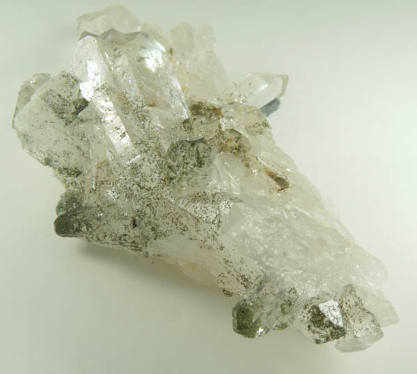 Quartz with green inclusions from Teofilo Otoni, Minas Gerais, Brazil