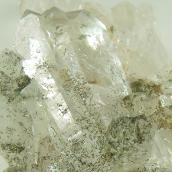 Quartz with green inclusions from Teofilo Otoni, Minas Gerais, Brazil