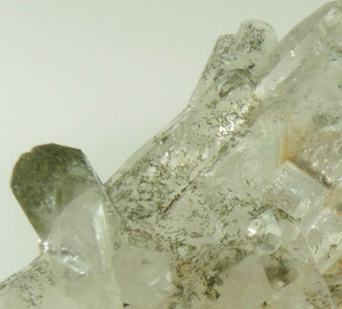 Quartz with green inclusions from Teofilo Otoni, Minas Gerais, Brazil