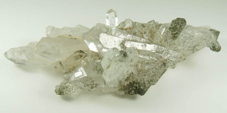 Quartz with green inclusions from Teofilo Otoni, Minas Gerais, Brazil