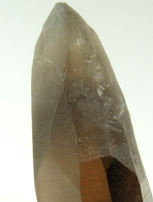 Quartz var. Smoky Quartz (with rare crystal faces) Dauphin Law Twin from Lake George District, Park County, Colorado