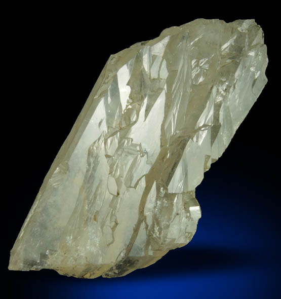 Quartz var. Smoky Quartz (doubly-terminated floater) from North Moat Mountain, Bartlett, Carroll County, New Hampshire