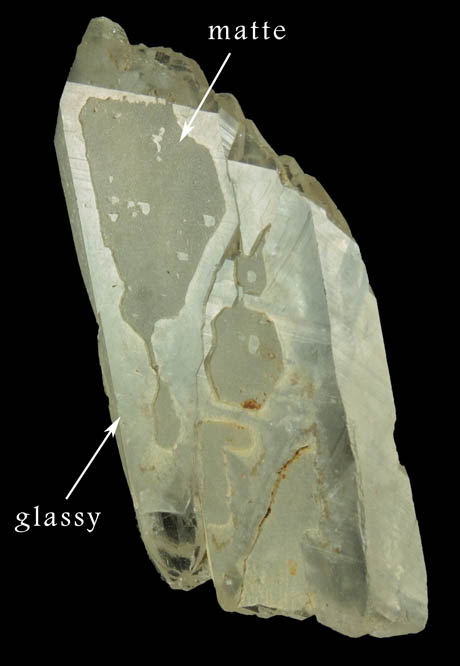 Quartz var. Smoky Quartz (doubly-terminated floater) from North Moat Mountain, Bartlett, Carroll County, New Hampshire