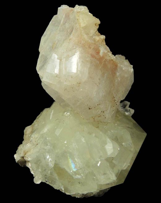 Heulandite and Datolite from Prospect Park Quarry, Prospect Park, Passaic County, New Jersey