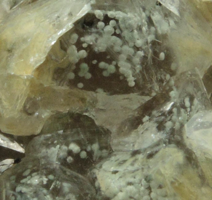 Quartz with unusual spherical inclusions from Millington Quarry, Bernards Township, Somerset County, New Jersey