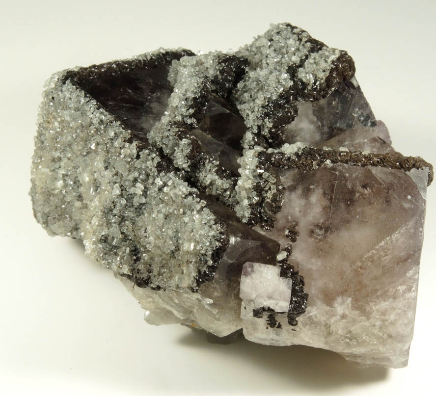 Fluorite with Siderite and Calcite from Boltsburn Mine, Rookhope, County Durham, England