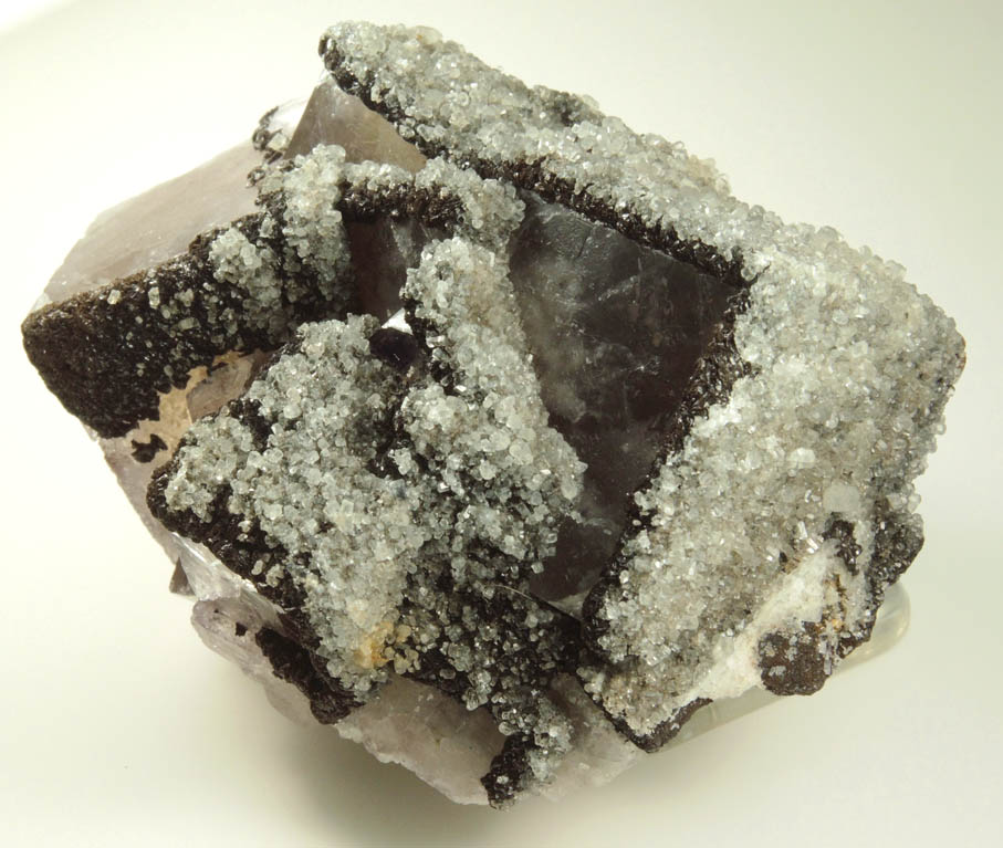 Fluorite with Siderite and Calcite from Boltsburn Mine, Rookhope, County Durham, England