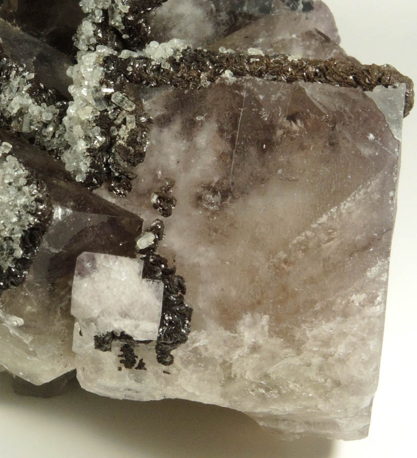 Fluorite with Siderite and Calcite from Boltsburn Mine, Rookhope, County Durham, England