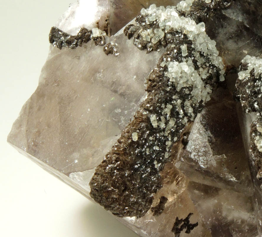 Fluorite with Siderite and Calcite from Boltsburn Mine, Rookhope, County Durham, England