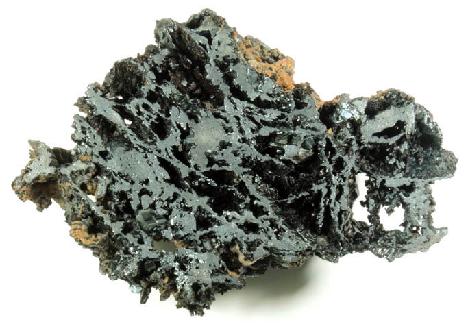 Hematite (sawn slab of specular hematite) from west of Swansea, near Planet Peak, La Paz County, Arizona